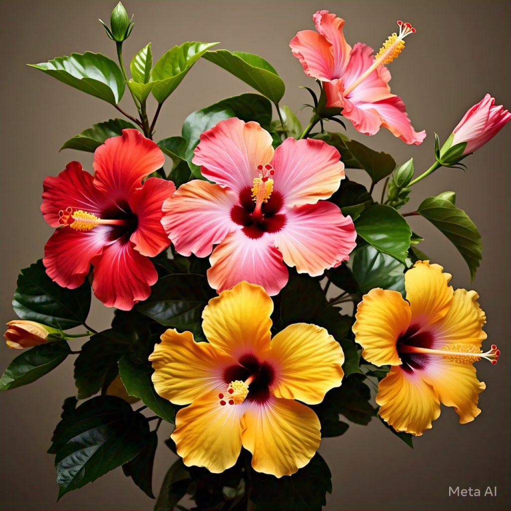 **The Vibrant World of Hibiscus (गुड़हल) 5 Imagine 9339098569512346